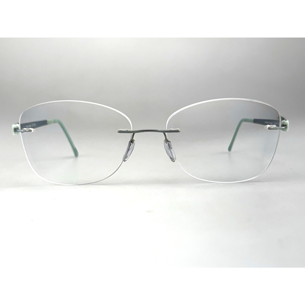 Silhouette Eyeglasses Frame Only mod. 5452 40 6054 Rimless Titan Green Austria